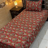 4 Pieces Crystal Cotton Single Pair Bedsheet  SB 504